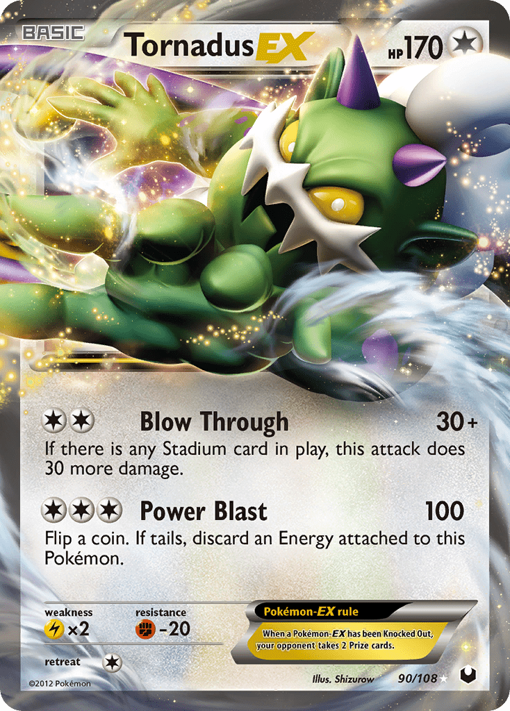 Tornadus EX (90/108) [Black & White: Dark Explorers] Pokemon Single Pokémon  | Multizone: Comics And Games