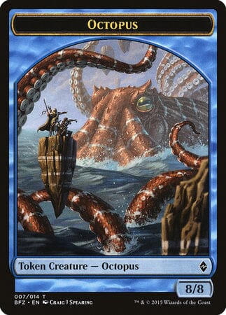 Octopus Token [Battle for Zendikar Tokens] MTG Single Magic: The Gathering  | Multizone: Comics And Games