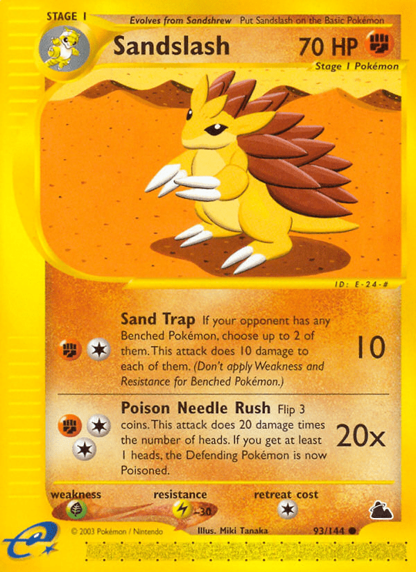 Sandslash (93/144) [Skyridge] Pokemon Single Pokémon  | Multizone: Comics And Games
