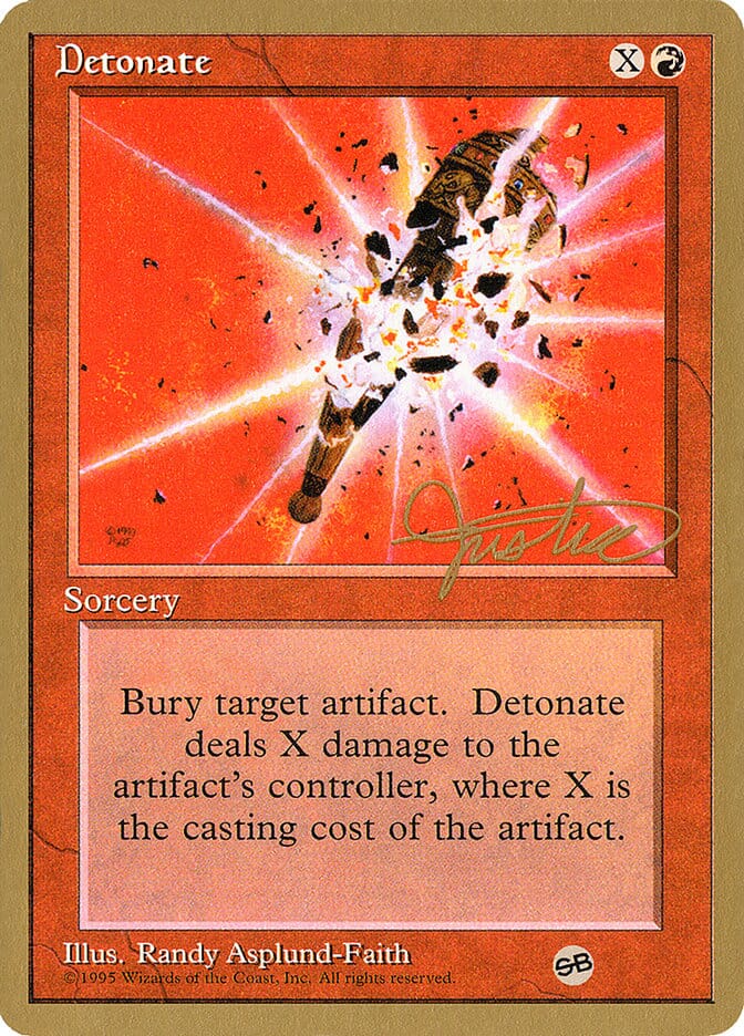 Detonate (Mark Justice) (SB) [Pro Tour Collector Set] MTG Single Magic: The Gathering  | Multizone: Comics And Games