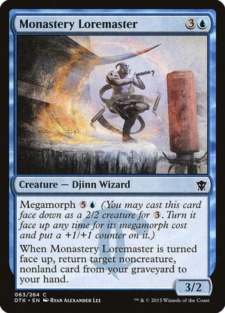 Monastery Loremaster [Dragons of Tarkir] MTG Single Magic: The Gathering  | Multizone: Comics And Games