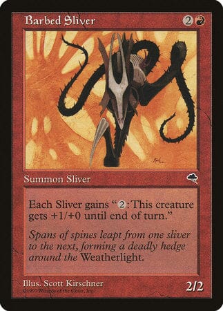 Barbed Sliver [Tempest] MTG Single Magic: The Gathering  | Multizone: Comics And Games