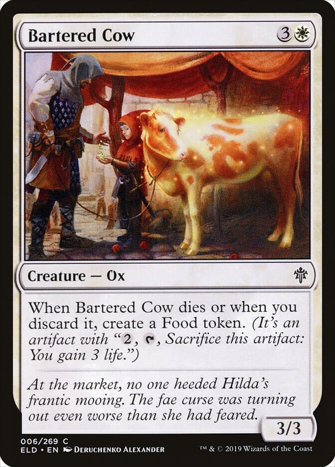 Bartered Cow [Throne of Eldraine] MTG Single Magic: The Gathering  | Multizone: Comics And Games