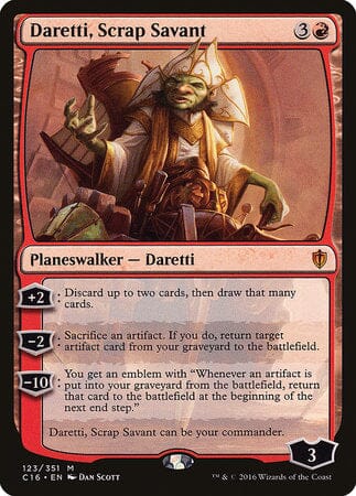 Daretti, Scrap Savant [Commander 2016] MTG Single Magic: The Gathering  | Multizone: Comics And Games
