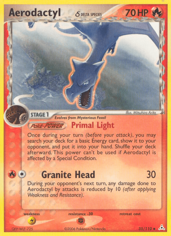 Aerodactyl (35/110) (Delta Species) [EX: Holon Phantoms] Pokemon Single Pokémon  | Multizone: Comics And Games