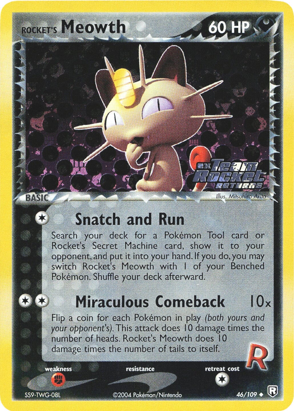 Rocket's Meowth (46/109) (Stamped) [EX: Team Rocket Returns] Pokemon Single Pokémon  | Multizone: Comics And Games