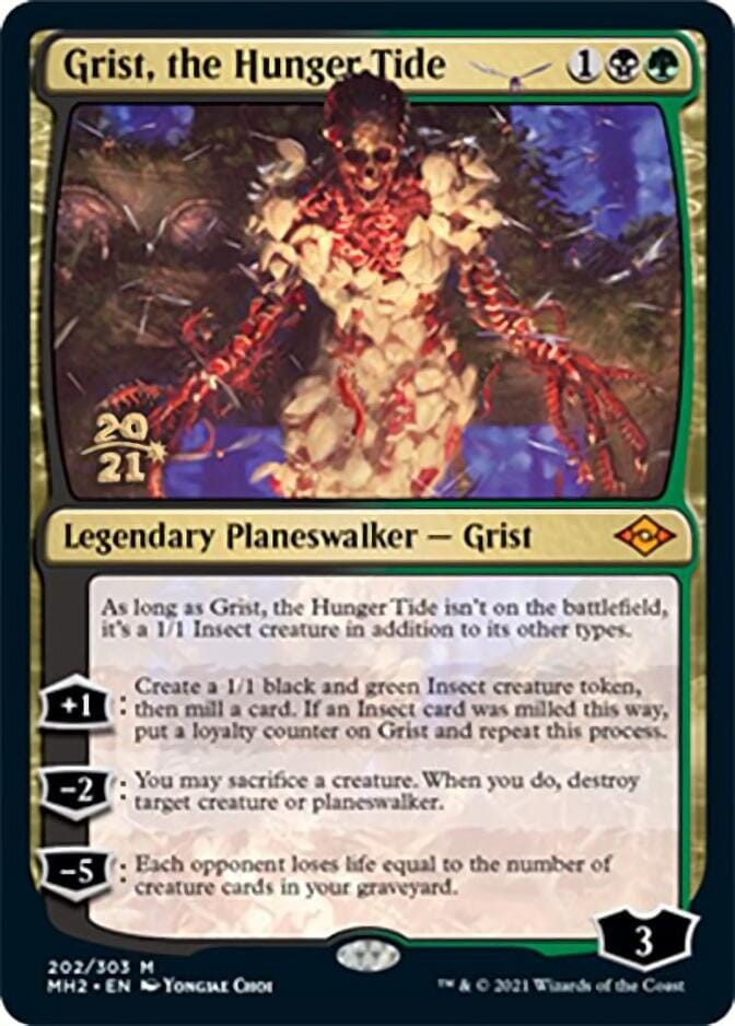 Grist, the Hunger Tide [Modern Horizons 2 Prerelease Promos] MTG Single Magic: The Gathering  | Multizone: Comics And Games