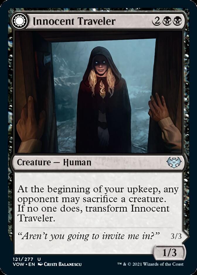 Innocent Traveler // Malicious Invader [Innistrad: Crimson Vow] MTG Single Magic: The Gathering  | Multizone: Comics And Games