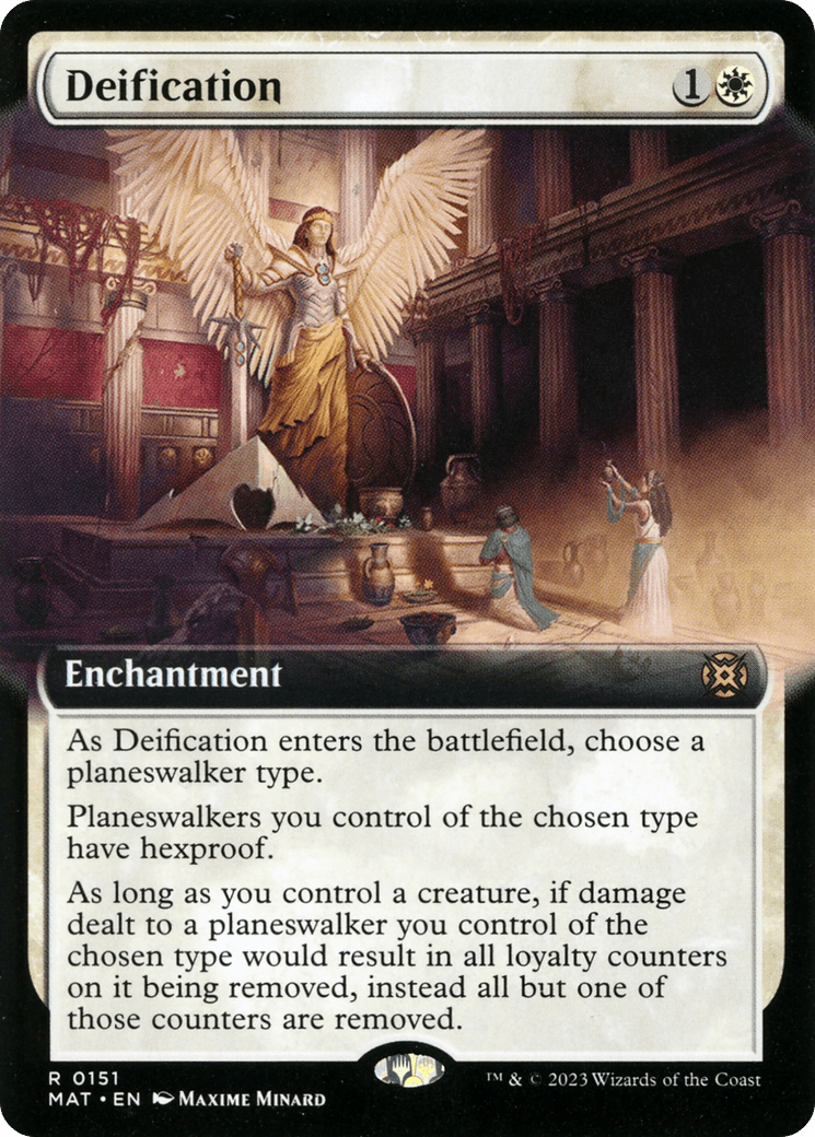 Deification (Extended Art) [March of the Machine: The Aftermath] MTG Single Magic: The Gathering  | Multizone: Comics And Games