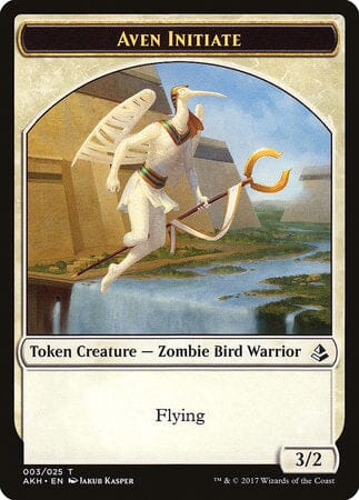 Aven Initiate Token [Amonkhet Tokens] MTG Single Magic: The Gathering  | Multizone: Comics And Games