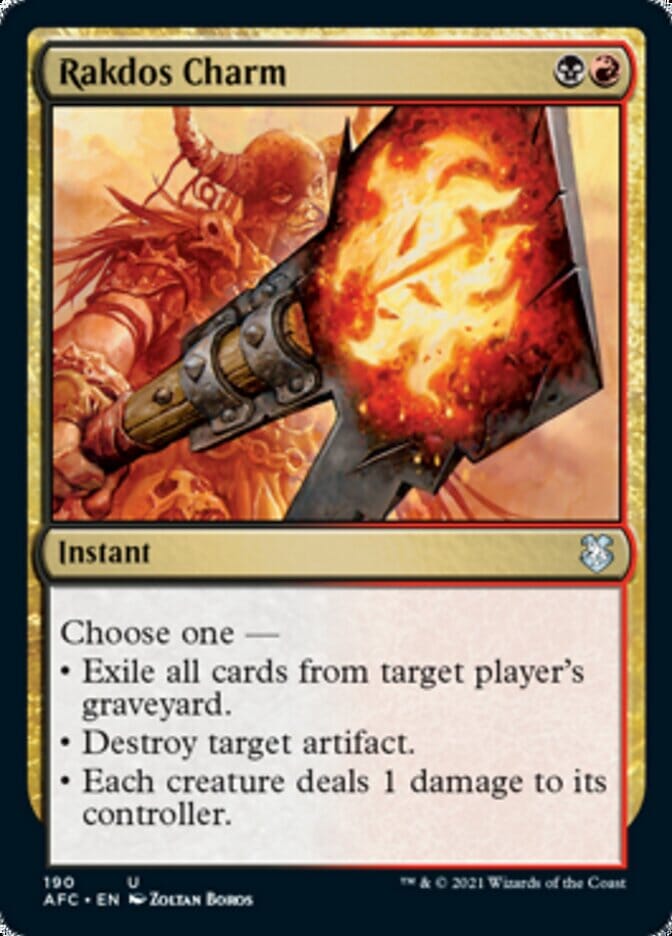 Rakdos Charm [Dungeons & Dragons: Adventures in the Forgotten Realms Commander] MTG Single Magic: The Gathering  | Multizone: Comics And Games