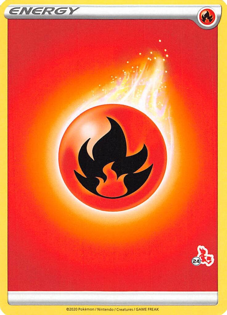Fire Energy (Cinderace Stamp #24) [Battle Academy 2022] Pokemon Single Pokémon  | Multizone: Comics And Games
