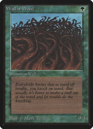 Wall of Wood [Limited Edition Beta] MTG Single Magic: The Gathering  | Multizone: Comics And Games