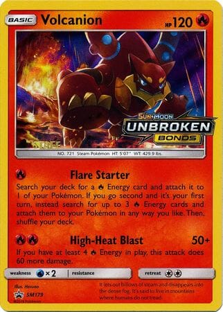 Volcanion (SM179) (Staff Prerelease Promo) [Sun & Moon: Black Star Promos] Pokemon Single Pokémon  | Multizone: Comics And Games