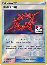Beast Ring (102/131) (League Promo) [Sun & Moon: Forbidden Light] Pokemon Single Pokémon  | Multizone: Comics And Games