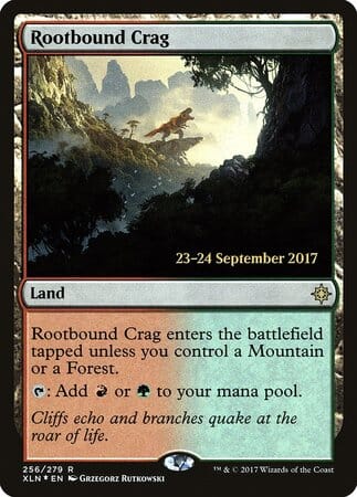 Rootbound Crag [Ixalan Promos] MTG Single Magic: The Gathering  | Multizone: Comics And Games