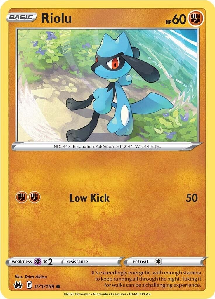 Riolu (071/159) [Sword & Shield: Crown Zenith] Pokemon Single Pokémon  | Multizone: Comics And Games
