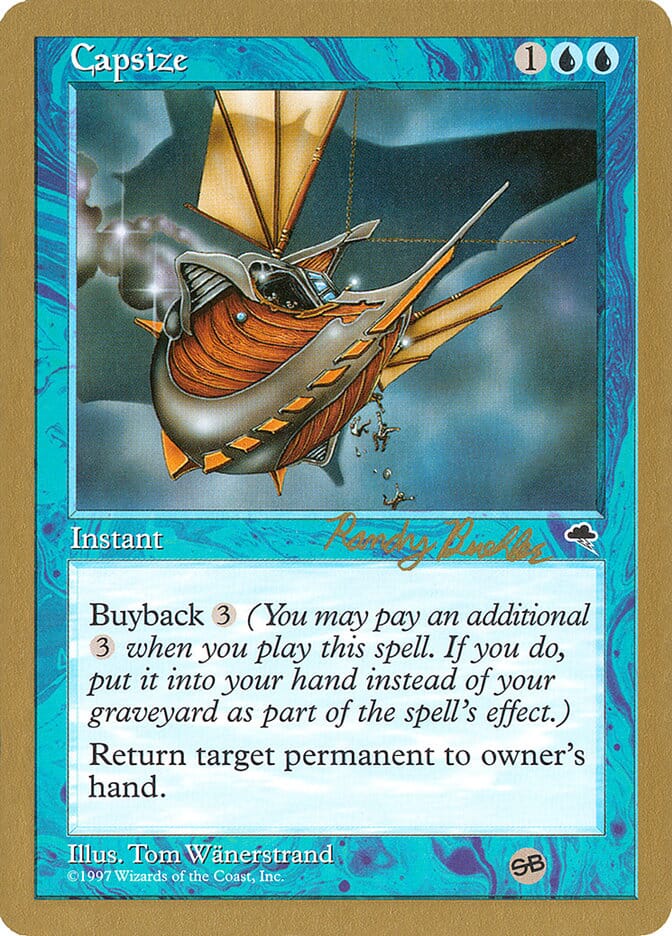 Capsize (Randy Buehler) (SB) [World Championship Decks 1998] MTG Single Magic: The Gathering  | Multizone: Comics And Games