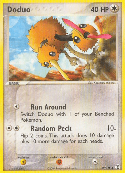 Doduo (62/112) [EX: FireRed & LeafGreen] Pokemon Single Pokémon  | Multizone: Comics And Games