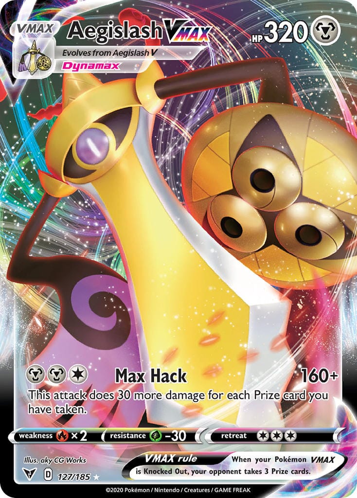 Aegislash VMAX (127/185) [Sword & Shield: Vivid Voltage] Pokemon Single Pokémon  | Multizone: Comics And Games