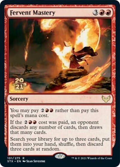 Fervent Mastery [Strixhaven: School of Mages Prerelease Promos] MTG Single Magic: The Gathering  | Multizone: Comics And Games