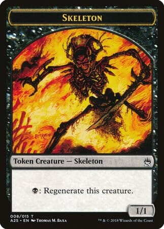 Skeleton Token (008) [Masters 25 Tokens] MTG Single Magic: The Gathering  | Multizone: Comics And Games