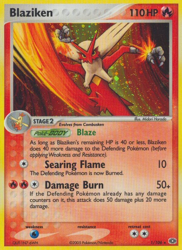 Blaziken (1/106) (Theme Deck Exclusive) [EX: Emerald] Pokemon Single Pokémon  | Multizone: Comics And Games
