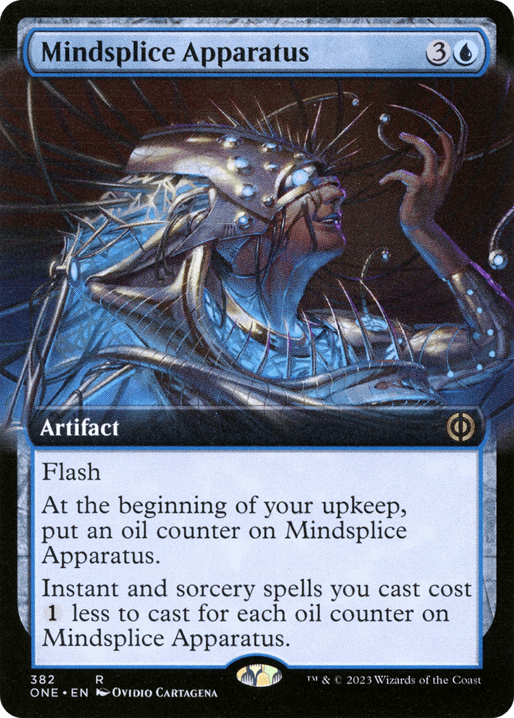 Mindsplice Apparatus (Extended Art) [Phyrexia: All Will Be One] MTG Single Magic: The Gathering  | Multizone: Comics And Games