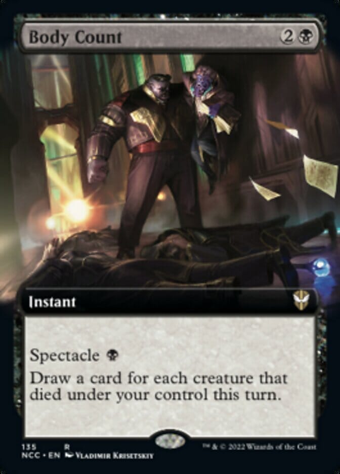 Body Count (Extended Art) [Streets of New Capenna Commander] MTG Single Magic: The Gathering  | Multizone: Comics And Games