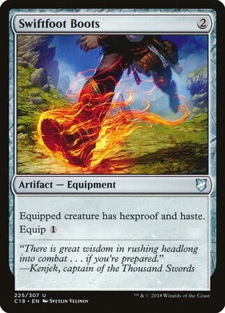 Swiftfoot Boots [Commander 2018] MTG Single Magic: The Gathering  | Multizone: Comics And Games