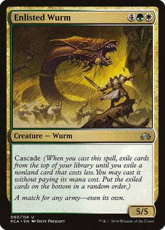 Enlisted Wurm [Planechase Anthology] MTG Single Magic: The Gathering  | Multizone: Comics And Games