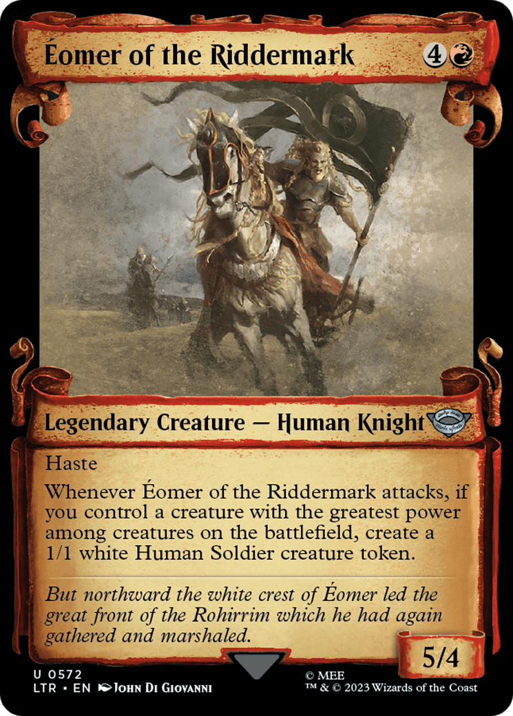 Eomer of the Riddermark [The Lord of the Rings: Tales of Middle-Earth Showcase Scrolls] MTG Single Magic: The Gathering  | Multizone: Comics And Games