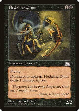 Fledgling Djinn [Weatherlight] MTG Single Magic: The Gathering  | Multizone: Comics And Games