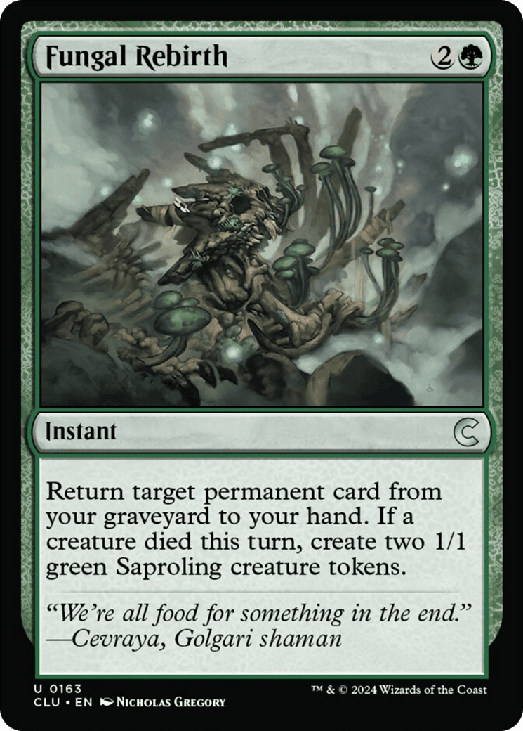 Fungal Rebirth [Ravnica: Clue Edition] MTG Single Magic: The Gathering  | Multizone: Comics And Games