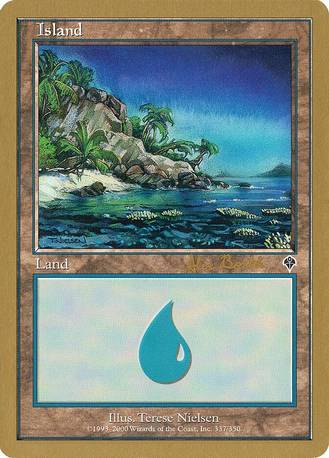 Island (ab337) (Alex Borteh) [World Championship Decks 2001] MTG Single Magic: The Gathering  | Multizone: Comics And Games