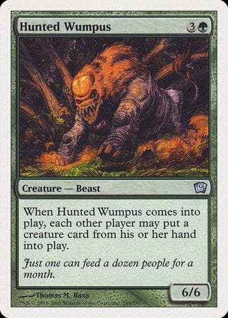 Hunted Wumpus [Ninth Edition] MTG Single Magic: The Gathering  | Multizone: Comics And Games