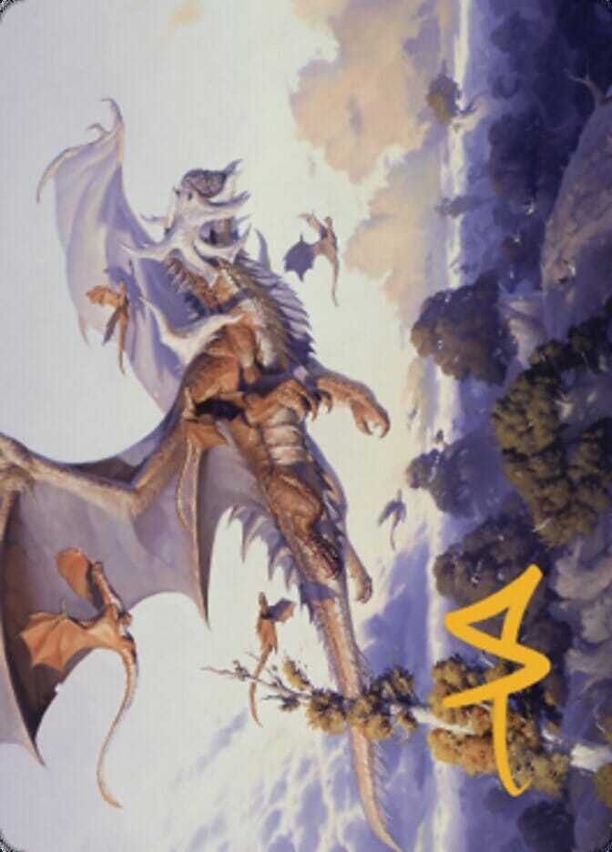 Rith, Liberated Primeval Art Card (Gold-Stamped Signature) [Dominaria United Art Series] MTG Single Magic: The Gathering  | Multizone: Comics And Games