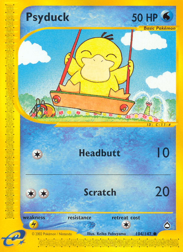 Psyduck (104/147) [Aquapolis] Pokemon Single Pokémon  | Multizone: Comics And Games