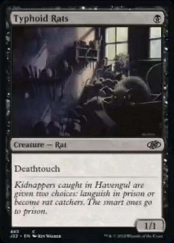 Typhoid Rats [Jumpstart 2022] MTG Single Magic: The Gathering  | Multizone: Comics And Games