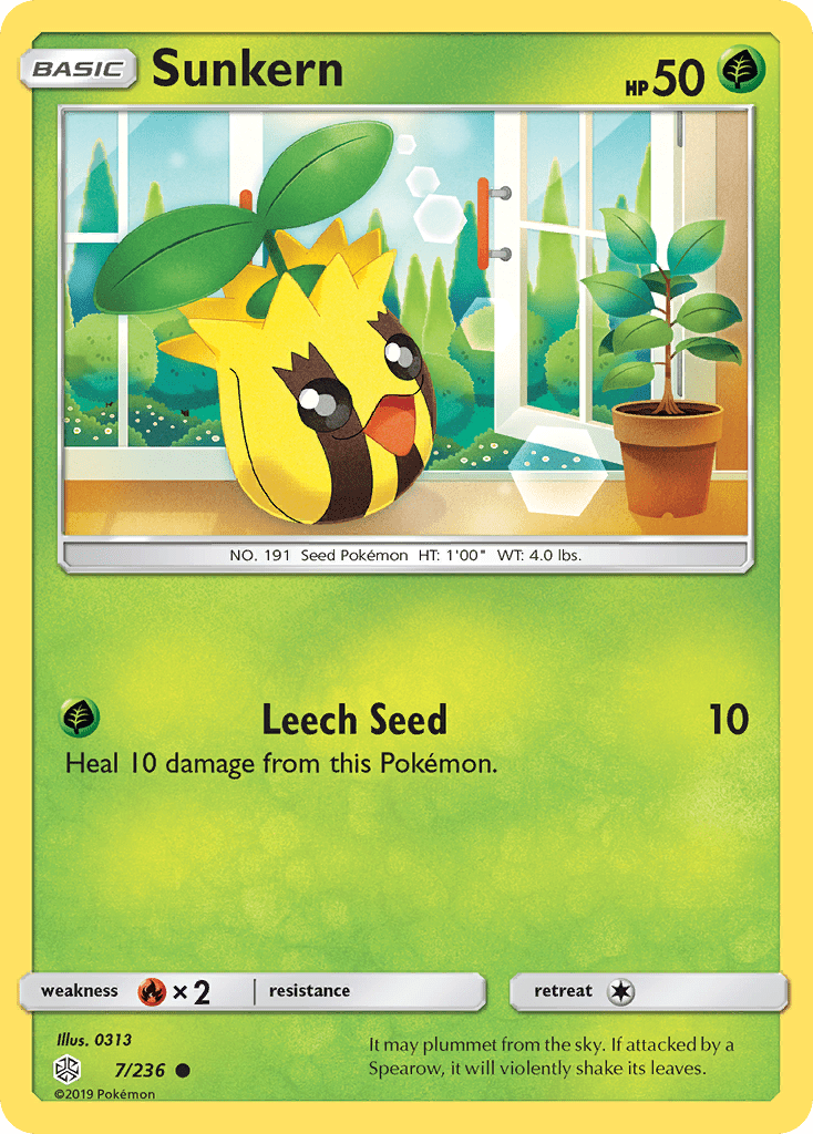 Sunkern (7/236) [Sun & Moon: Cosmic Eclipse] Pokemon Single Pokémon  | Multizone: Comics And Games