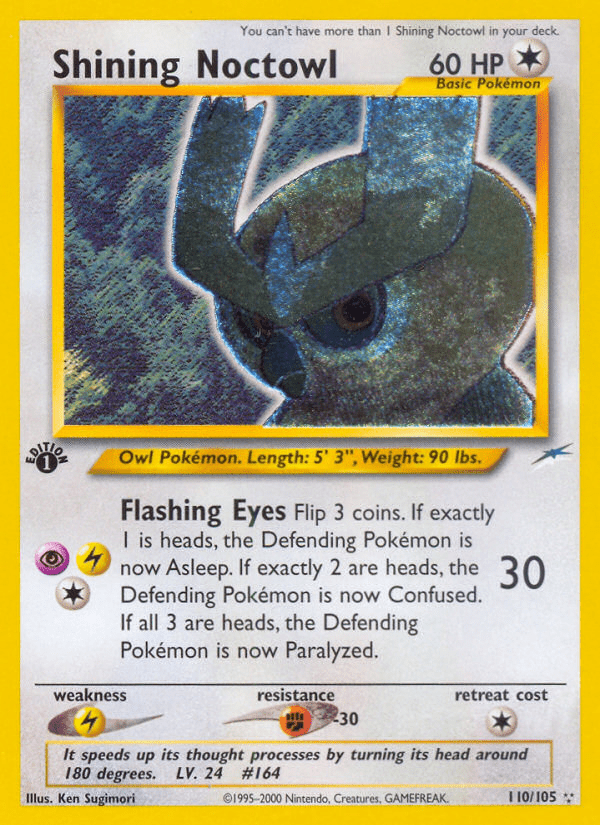 Shining Noctowl (110/105) [Neo Destiny 1st Edition] Pokemon Single Pokémon  | Multizone: Comics And Games