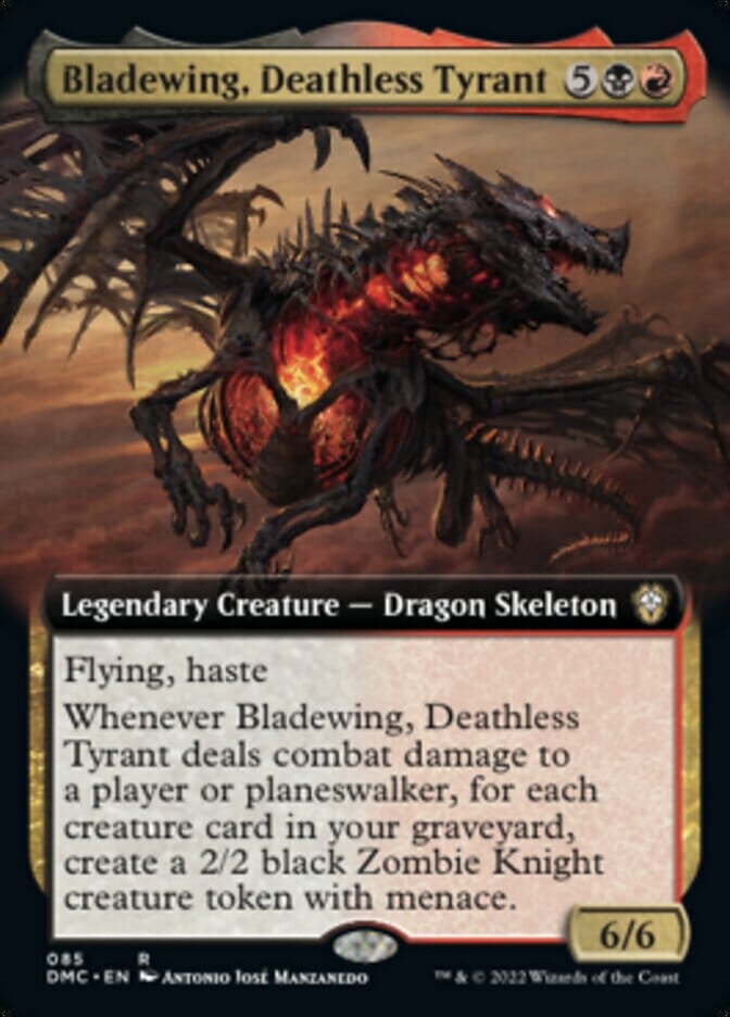 Bladewing, Deathless Tyrant (Extended Art) [Dominaria United Commander] MTG Single Magic: The Gathering  | Multizone: Comics And Games