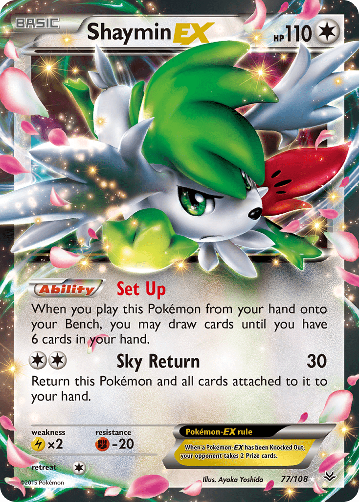 Shaymin EX (77/108) [XY: Roaring Skies] Pokemon Single Pokémon  | Multizone: Comics And Games