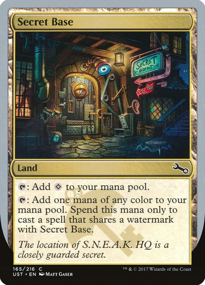 Secret Base (Artist: Matt Gaser) [Unstable] MTG Single Magic: The Gathering  | Multizone: Comics And Games