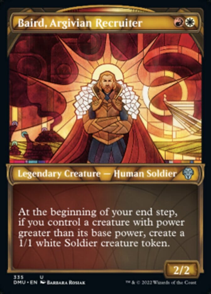 Baird, Argivian Recruiter (Showcase Textured) [Dominaria United] MTG Single Magic: The Gathering  | Multizone: Comics And Games