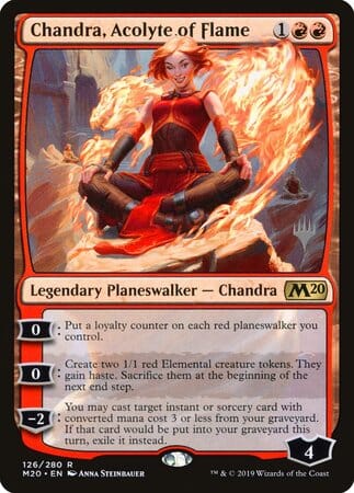 Chandra, Acolyte of Flame [Core Set 2020 Promos] MTG Single Magic: The Gathering  | Multizone: Comics And Games