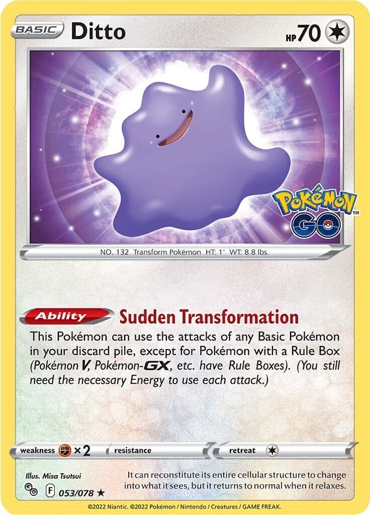 Ditto (053/078) [Pokémon GO] Pokemon Single Pokémon  | Multizone: Comics And Games