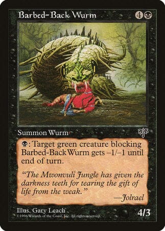 Barbed-Back Wurm [Mirage] MTG Single Magic: The Gathering  | Multizone: Comics And Games