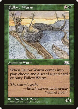 Fallow Wurm [Weatherlight] MTG Single Magic: The Gathering  | Multizone: Comics And Games