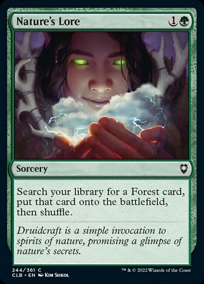 Nature's Lore [Commander Legends: Battle for Baldur's Gate] MTG Single Magic: The Gathering  | Multizone: Comics And Games